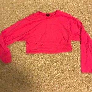 Pink Aritzia Cropped Longsleeve